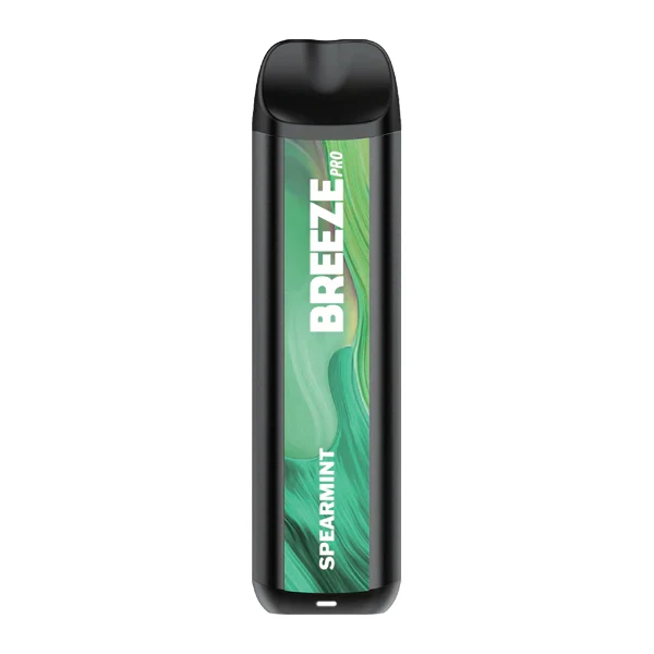 breeze spearmint disposable device showing sleek design and packaging