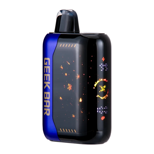 Close-up of a Foger vape charging port with LED indicator lighting up red during charging, demonstrating how to charge foger vape steps