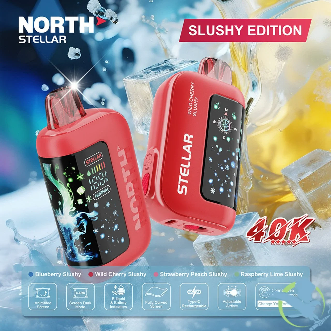 pink lost mary vape user holding device with airflow slider visible