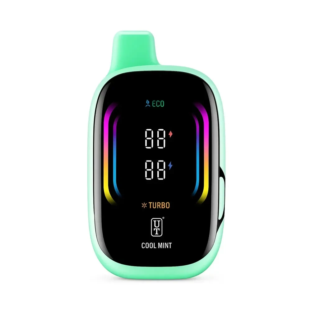 A close-up of an airfuze smart vape device showing its digital display and airflow sensor, highlighting the intelligent technology inside.
