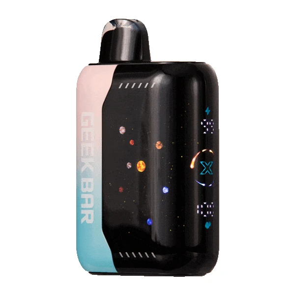 foger pink and blue Geek Bar Pulse X 25K device showing dual-tone finish