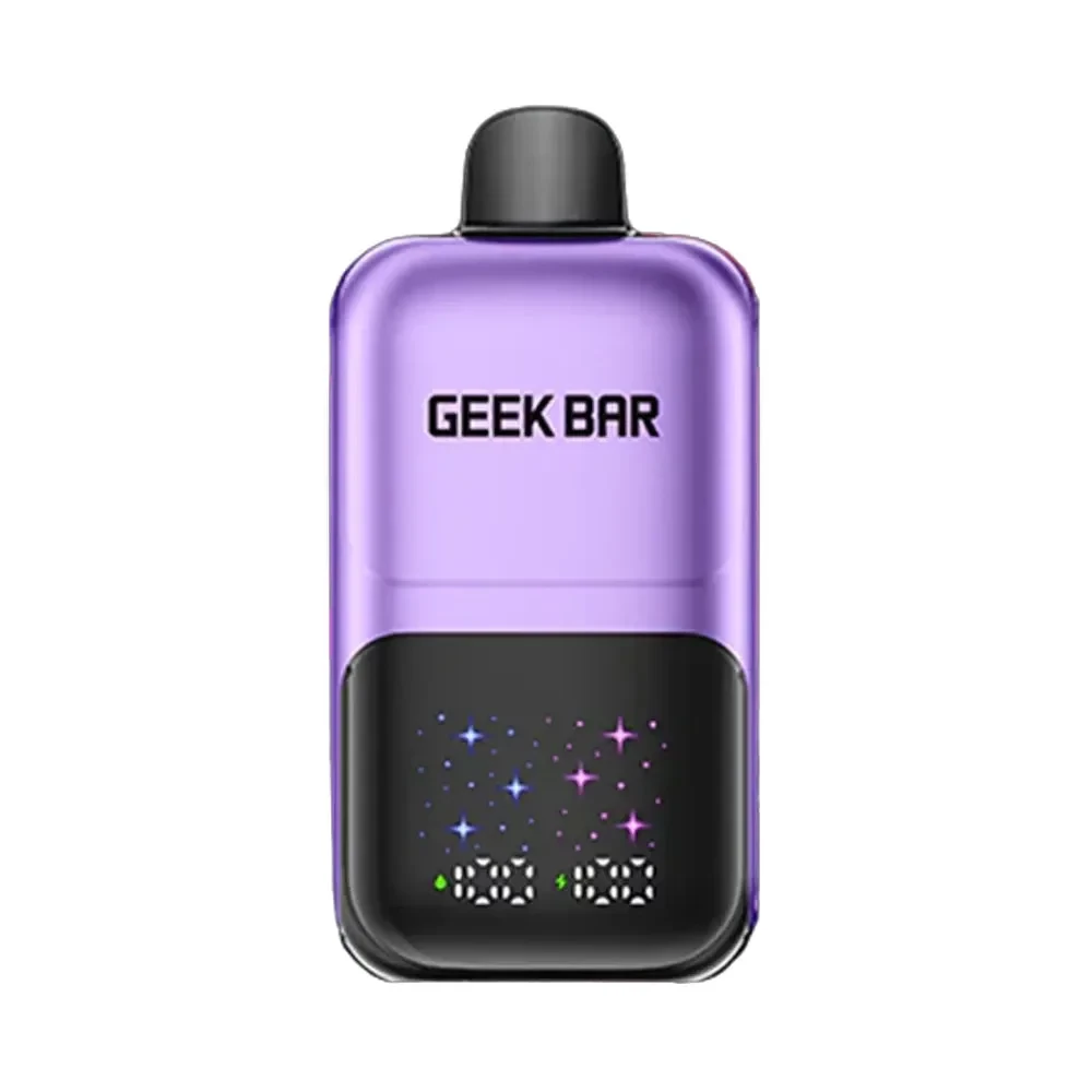 space pulse vape review showing Geek Bar Pulse device with digital display